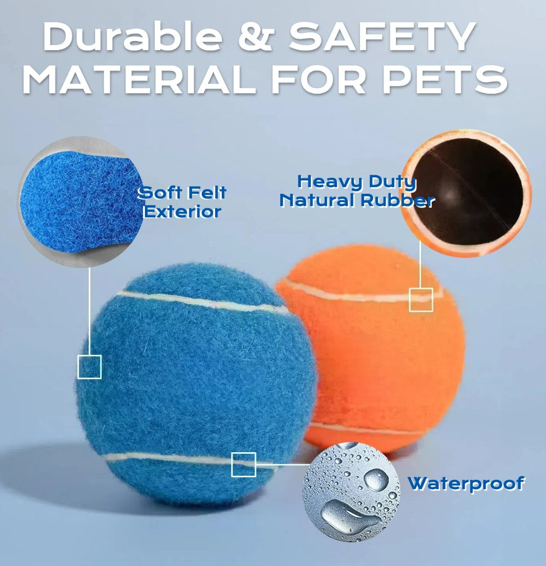 Durable Pet Tennis Ball Toys Pet Gift Giveaway Squeaky Dog Tennis Balls for Training